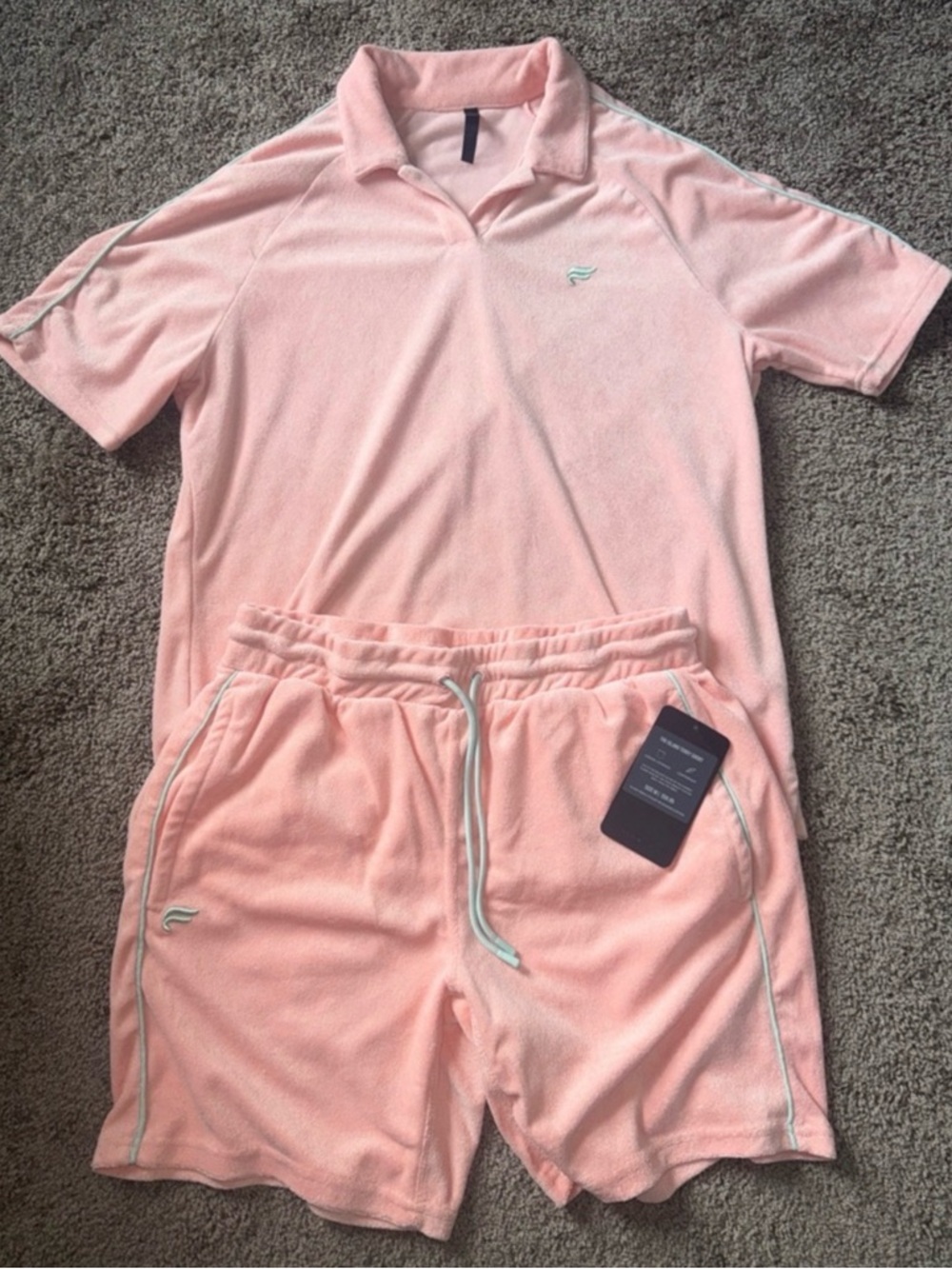 Fabletics poolside matching set medium/large ⛱️🏝️ “The Island Terry”